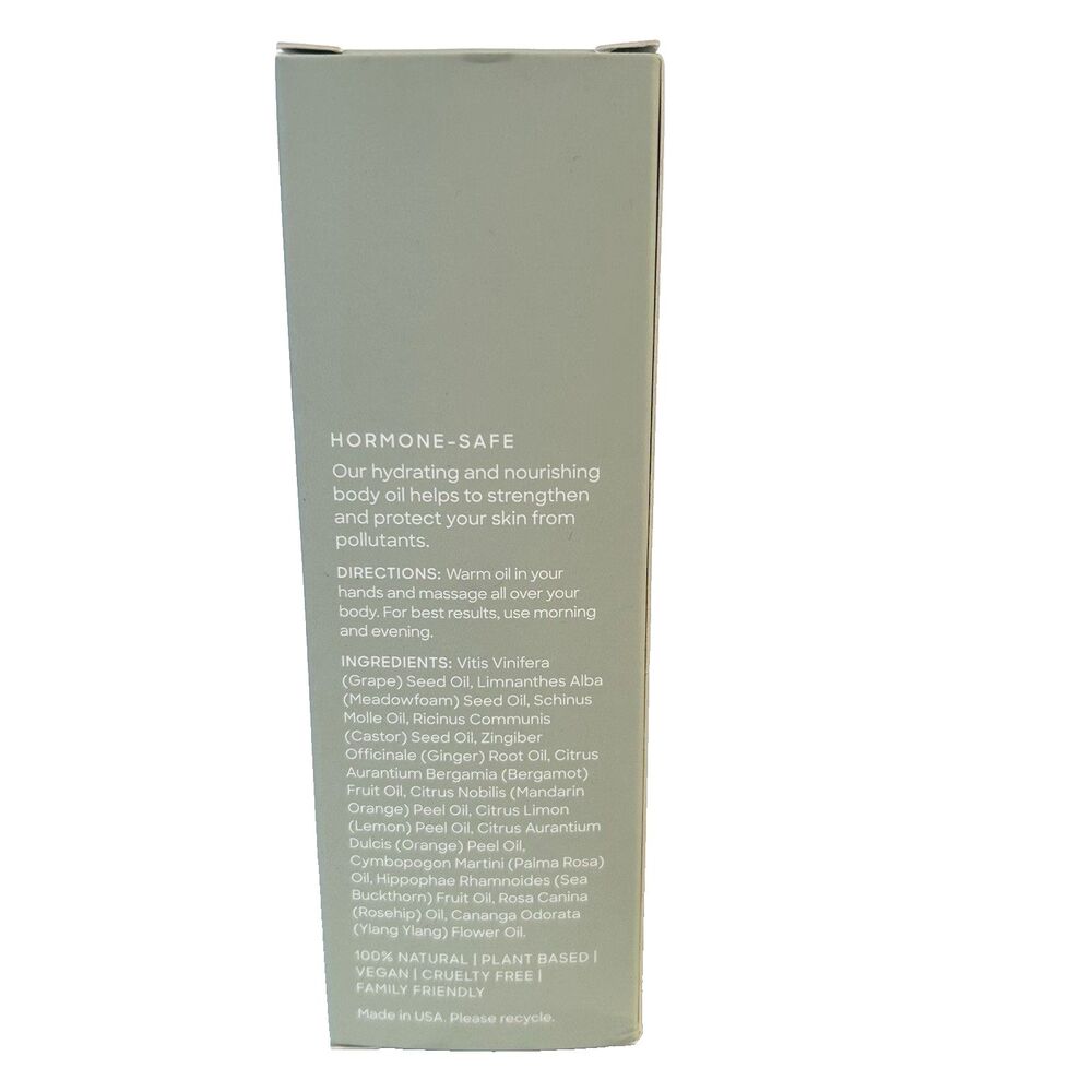 Hugh & Grace Protecting Body Oil 4oz. 100% Natural Plant Based New Unopened